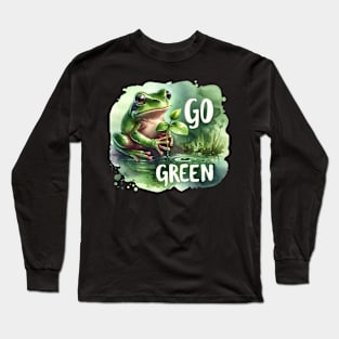 Go Green Frog Long Sleeve T-Shirt